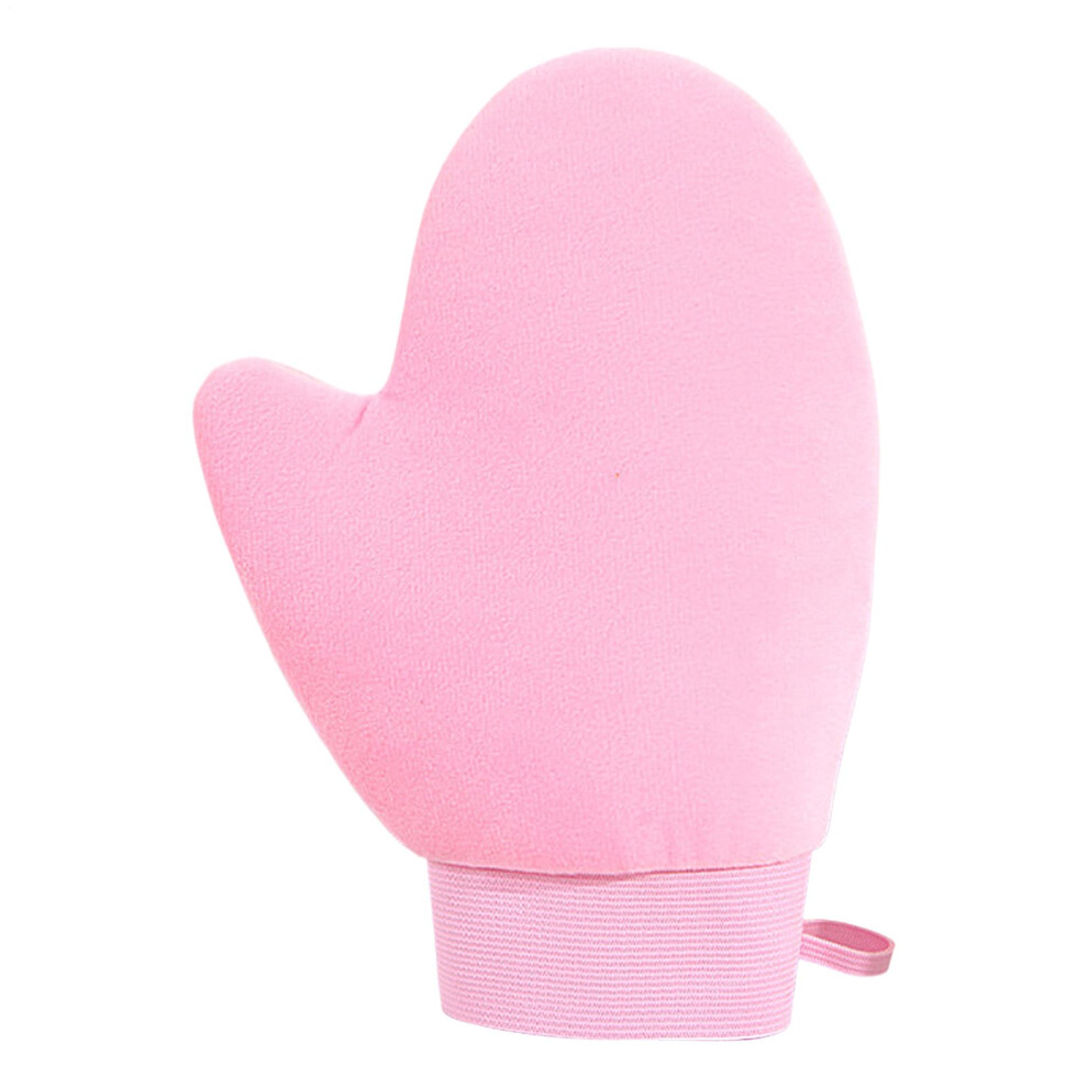 Pink Tanning Glove | Soft Portable Tanner Lotion Applicator For Sensitive Skin | Tanning Mitt For Hands Body Legs Travel