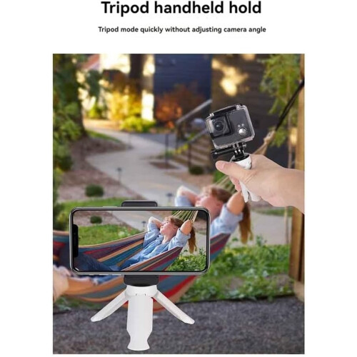 Mini Tripod Phone Stabilizer for Smartphones, Compact Design, Adjustable Height, Lightweight Black Material 1
