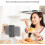 Mini Tripod Phone Stabilizer for Smartphones, Compact Design, Adjustable Height, Lightweight Black Material 3