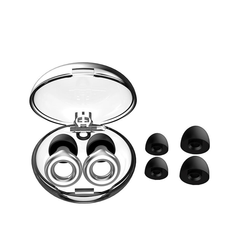 Earplugs For Noise Sensitivity, 18Db Noise Reduction, Customizable Fit, Colorful Silver Design 6038364661005