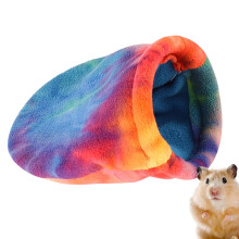 Hamster Schlafsack - Washable Soft Flannel Pet Bed for Hamsters, Guinea Pigs, Hedgehogs, and Sugar Gliders, Colorful Nest