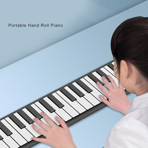 Portable 88 Key Roll-Up Piano Keyboard with Speaker and Chord Function - Lightweight Flexible Electronic Teaching Tool 1