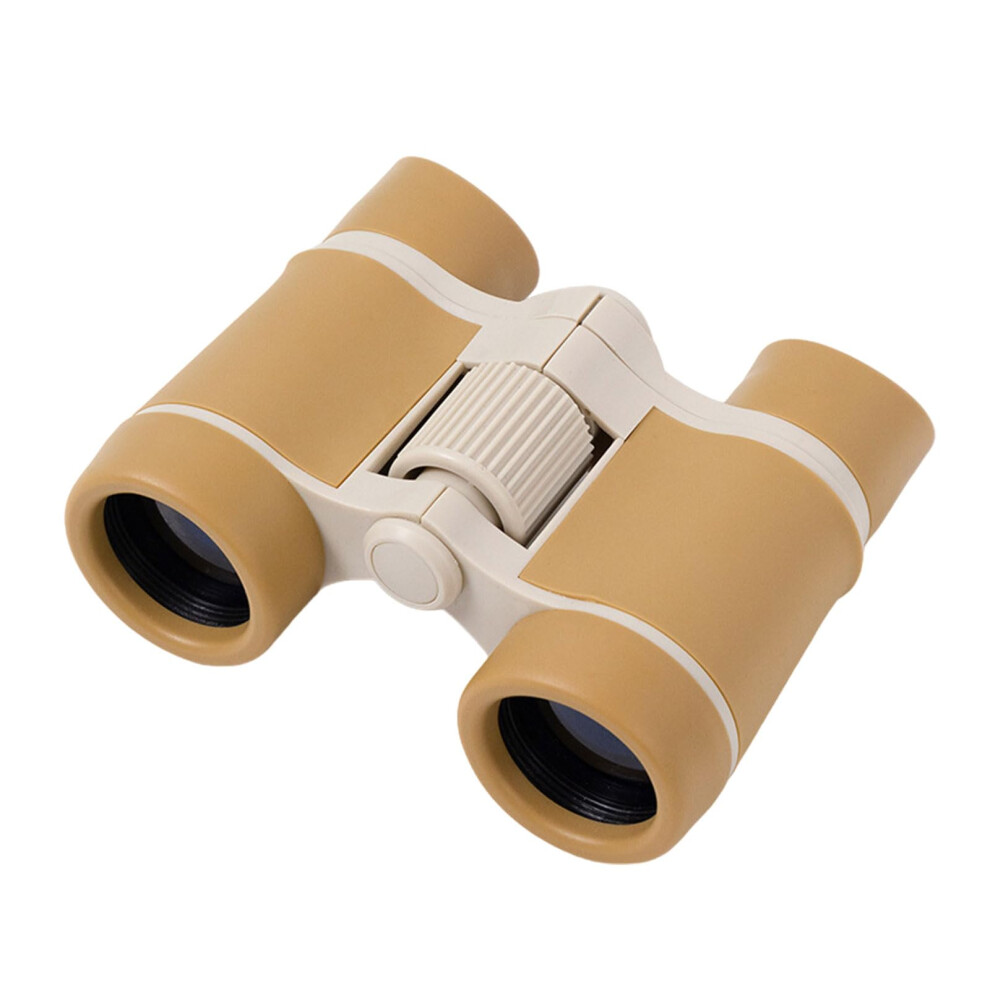 Portable Kids Binoculars 4X30 Plastic Colorful Lightweight Childrens Binoculars For Wildlife Observation Brown 6482260026879