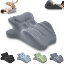 (Gray) Pillow,  Chiro Monk Couple Pillow, Pillows Memory Foam, Recovers After Impact, 27 Angle Perfect Position, Ergonomic Posture Support