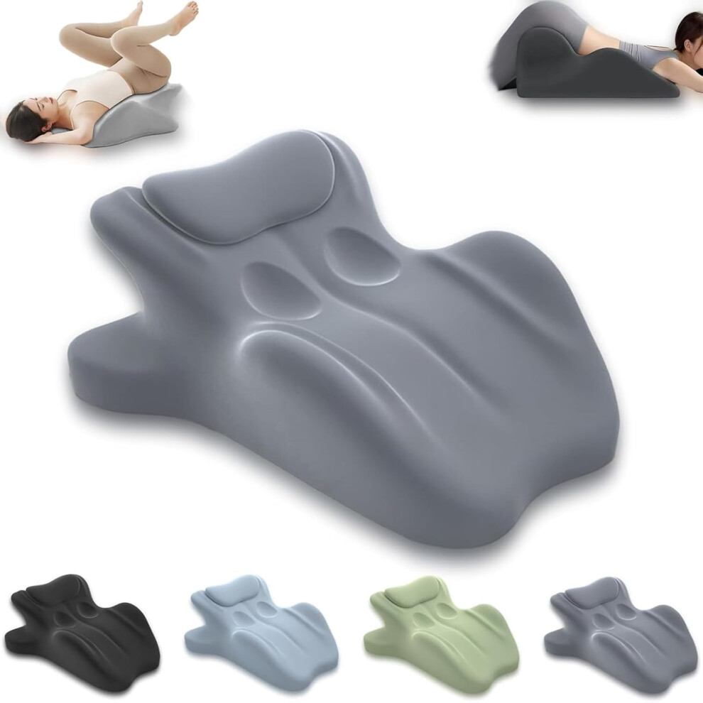 (Gray) Pillow,  Chiro Monk Couple Pillow, Pillows Memory Foam, Recovers After Impact, 27 Angle Perfect Position, Ergonomic Posture Support