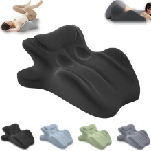 (Black) Pillow,  Chiro Monk Couple Pillow, Pillows Memory Foam, Recovers After Impact, 27 Angle Perfect Position, Ergonomic Posture Support