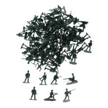 100 Pieces Mini Soldier Figures Military Action Figures for DIY Models Role Play Garden Layout School Projects 1:32 Scale