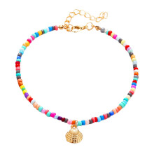 2 Piece Beaded Ankle Bracelet Set with Star Charms, Colorful Adjustable Foot Jewelry for Women