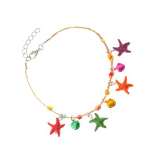 Shell Anklet for Women, Beach-Inspired Shell Foot Jewelry, Delicate Accessory in Random Color, Stylish Foot Decoration