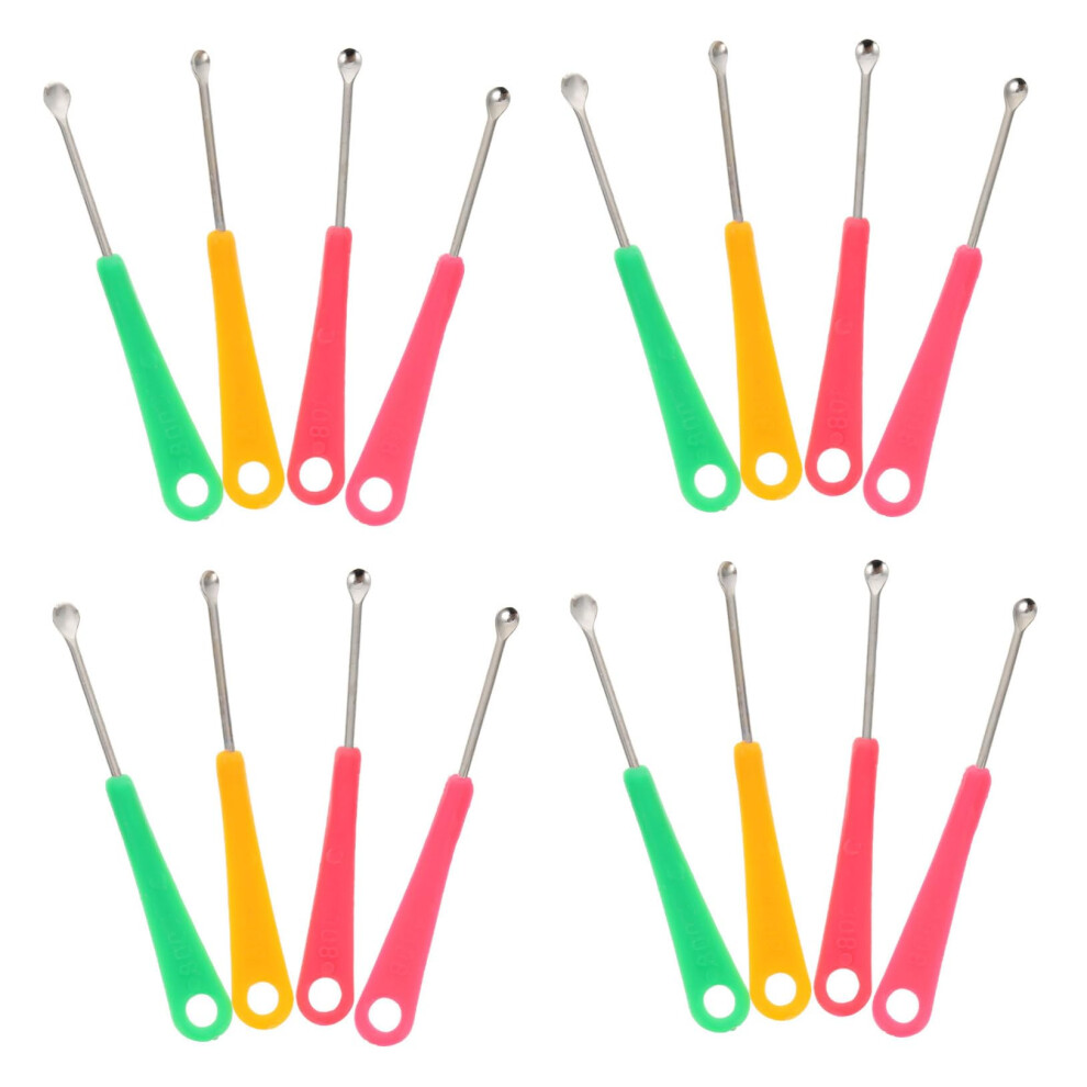 200 Pieces Ear Cleaning Tools Colorful Ear Wax Spoons Made of High-Quality Material Ergonomic and Portable for Daily Use