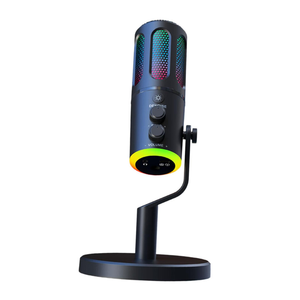 Usb Desktop Condenser Podcast Microphone - Portable Usb Computer Mic For Pc And Laptop With Indicator Lights And High Sound Quality 6947110525822