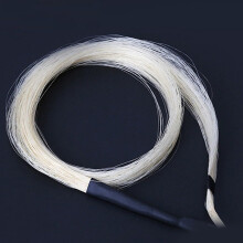 79 cm Long Horse Tail Hair for Erhus - Reliable Performance, High Quality, Natural Color, Compatible with Traditional Instruments