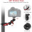 Camera Fixed Mount with Adjustable Clamp Bracket, 360 Degree Rotating Microphone Mounting Tool, Locking Control 3