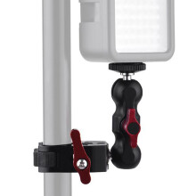 Camera Fixed Mount with Adjustable Clamp Bracket, 360 Degree Rotating Microphone Mounting Tool, Locking Control