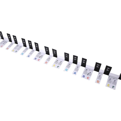 Electronic Piano Keyboard Stickers Removable Piano Key Labels Music Note Guide for Beginners Color Coded 1
