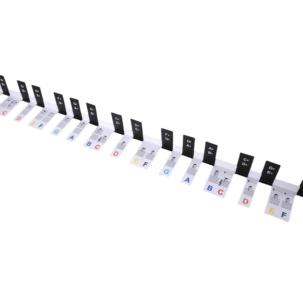 Electronic Piano Keyboard Stickers Removable Piano Key Labels Music Notation Guide For Beginner Students 6447073038983