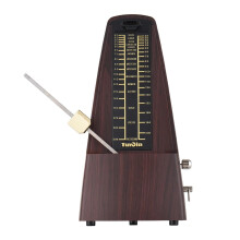Mechanical Metronome Portable Adjustable Tempo for Piano Guitar Drums Guzheng Loud Sound Wood Color