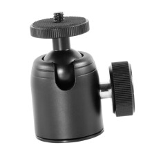 Projector Stand Tripod with Ball Head Mount, Rotating Aluminium Alloy Camera Holder, Compatible with DSLR and Projectors, Black