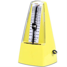Mechanical Metronome with Metal Mechanism, Loud Sound, Vintage-Style Piano and Guitar Metronome, Small Black Model
