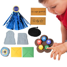 Korean Jack Set - Traditional Hand-Eye Coordination Game for Kids and Adults, Durable Kiesel Stones, 10 Pieces