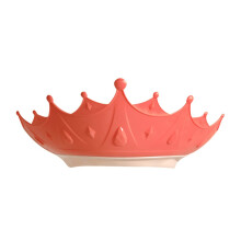 Baby Shower Cap Adjustable Crown Shape for Toddlers and Kids, Pink Shampoo Cap with Eye and Ear Protection