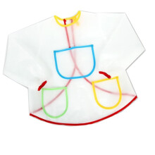 Long-Sleeved Children's Painting Apron Overalls for Art and Drawing, Adjustable Size, Durable Material, Colorful Design