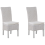 Beliani Set of 2 Dining Chairs ANDES Rattan White 1