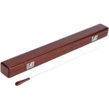 15 Inch Red Music Conductor Baton with Portable Solid Wood Rod Box for Orchestral Use and Storage
