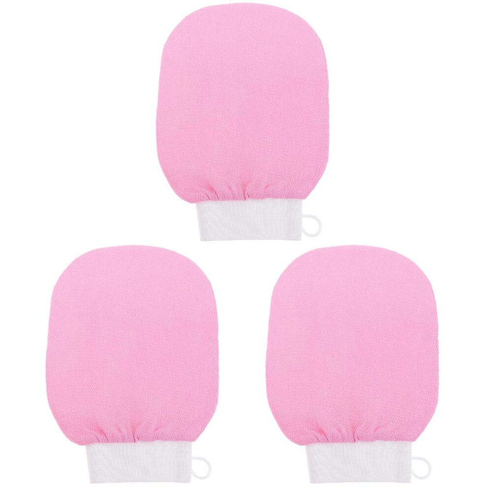 Exfoliating Gloves Set of 3 for Body Care, Reusable Gentle Peeling Mitts for Sensitive Skin, Effective Dead Skin Remover