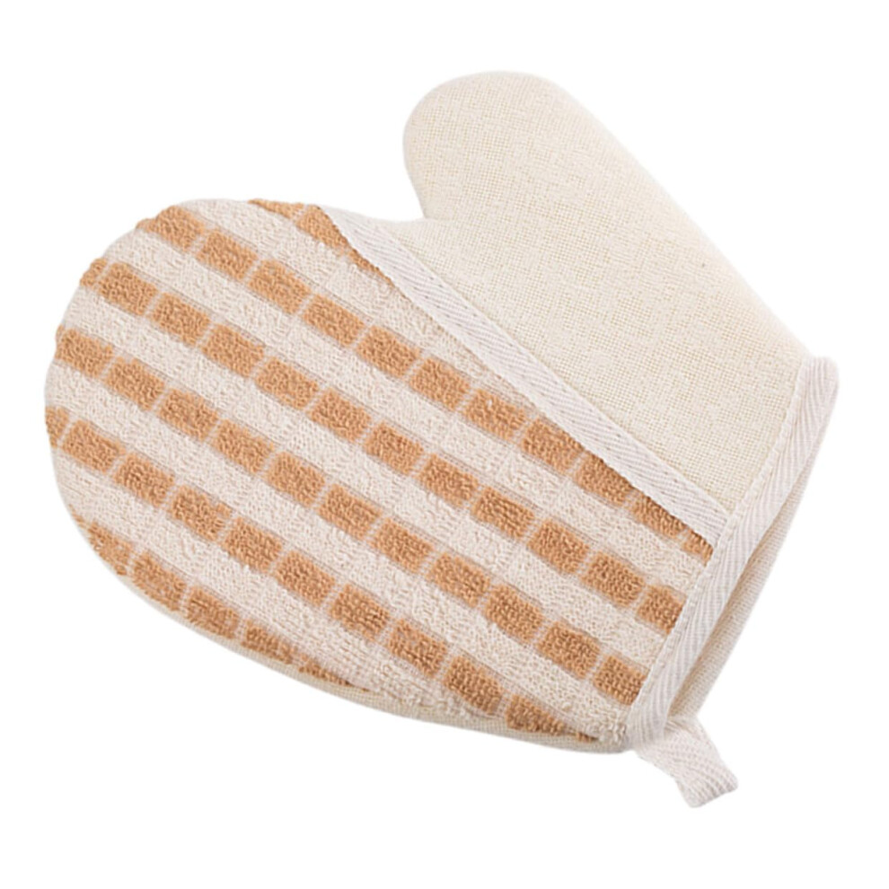 Peelinghandschuh for Shower and Bath, Linen Body Exfoliating Glove, Quick Lather Spa Scrub Mitt