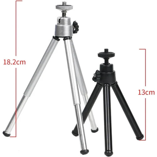 Mini Tripod Flexible 2 Piece Mount for Projector and Camera, Alloy ZZ06, Adjustable Height, Desktop Use 1