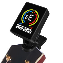 E-Guitar Tuner, Acoustic Guitar Tuner | Precise Digital Ukulele Tuner - Portable Tuning Accessory for Travel, Lessons, Performance