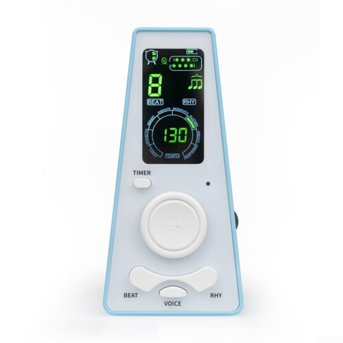 Electronic Metronome Timer with Adjustable Volume and Beat Control for Guitar Violin Saxophone Compact Design Blue