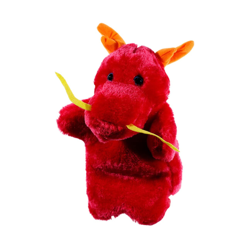 Plush Hand Puppet Chinese Dragon Design for Storytelling Role Play Interactive Toy Promoting Creativity and Communication