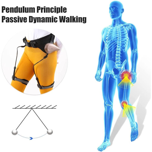 Bionic Mobility Aid, Hemiplegia Walking Support, Leg Lift Trainer, Black Climbing Assistance Device 1