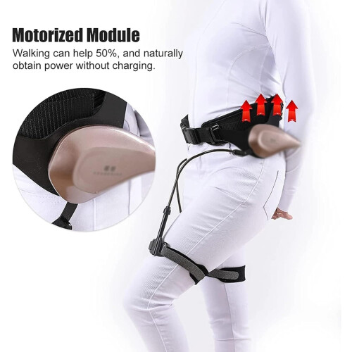Bionic Mobility Aid, Hemiplegia Walking Support, Leg Lift Trainer, Black Climbing Assistance Device 2