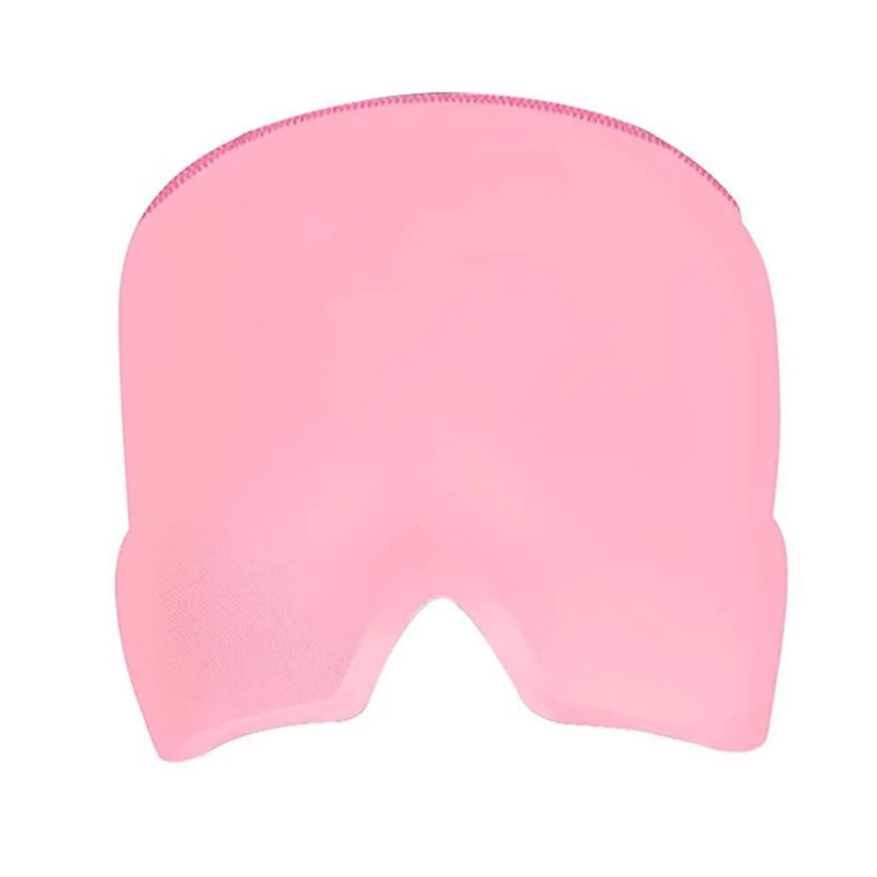 Pink Migraine Headache Relief Mask Hat, Cold Therapy Gel Cooling Cap For Swollen Eyes And Stress Relief, Color