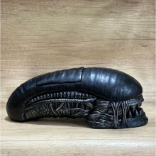 (Black) Alien-Themed Popcorn Bucket with Gloved Hand Design - Resin, No Battery Needed, Perfect for Halloween Decorations