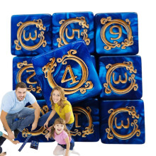 Dice Set - 10 Dragon Design Role-Playing Game Dice - Tabletop Gaming Accessories for Adults - Desk Decor