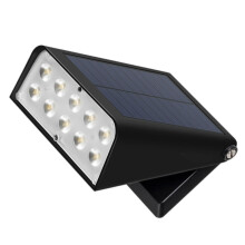 Solar Powered Wall Lamp Waterproof LED Light for Outdoor Garden Use Foldable Energy Efficient Durable Design with Powerful LEDs