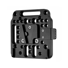 Battery V-Mount Plate V-Lock, 32 Screw Interfaces, Battery Plate for FS7 Camera, Compatible with Men and Women