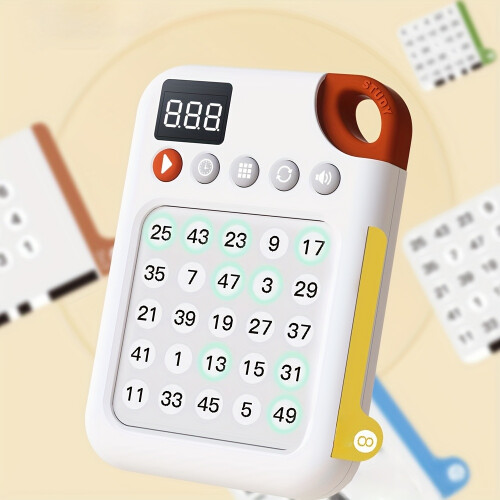 (1pc) Interactive Schulte Grid Learning Toy, Attention Training And Focus Improvement Machine With Sequential Memory And Responsiveness Modes