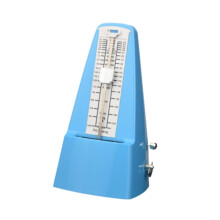 Mechanical Metronome Adjustable Track Speed for Ukulele Violin Piano, Anti-Rust, High Accuracy, Loud Tone, Blue