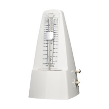 Metronome Accurate Track Beat Tempo Adjustable Metal Cello Saxophone Drum Piano White Loud Sound Stable Design