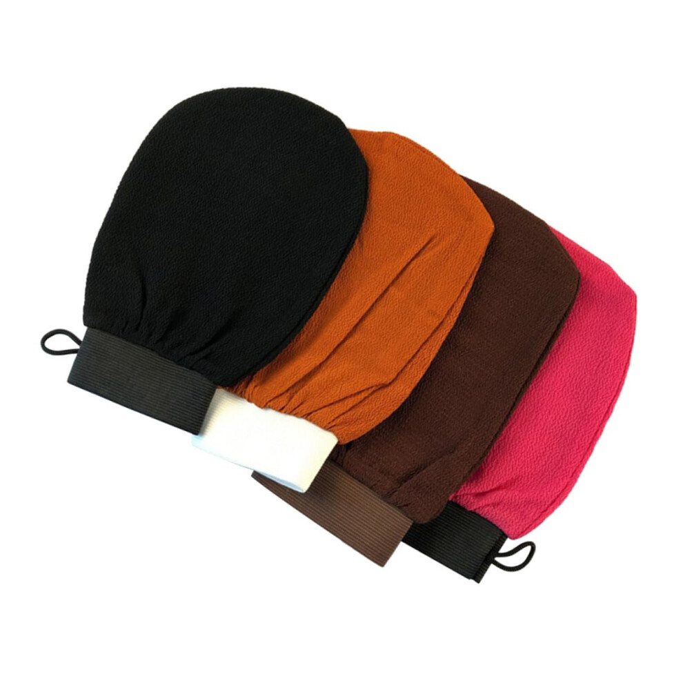 Peeling Duschhandschuhe Badetuch Set 4 StÃ¼ck, Weiche Robuste Handschuhe Mit Matten Textur, Reisefreundlich, Verschiedene Farben