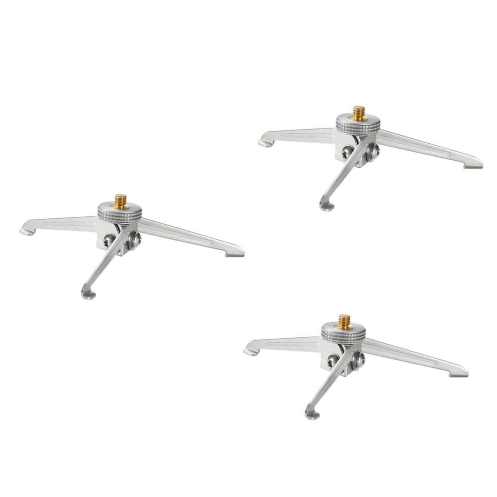 Gas Tank Tripod Adjustable Camera Stand Set Of 3 Portable Aluminium Alloy Tripods For Mobile Phones 14X14x3cm Silver 6482260034348