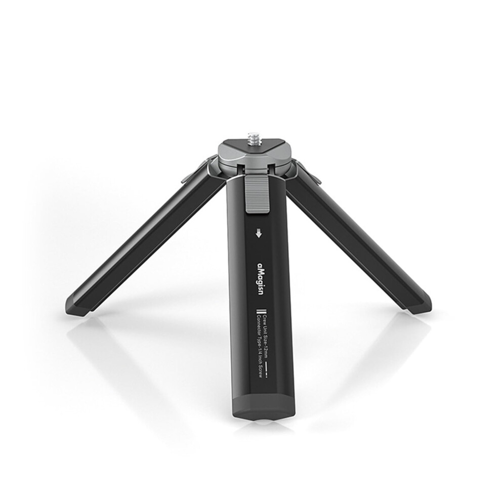 Mini Tripod Full Metal Table Tripod With 1/4" Screw For Smartphone Cameras And Selfie Sticks, Compact And Lightweight Design 6482260034294
