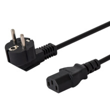 SAVIO CL-146 Power cable Schuko IEC C13, 3 m Black