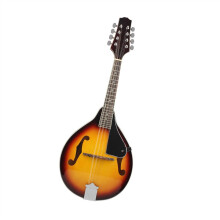 Mandolin Instrument Eight-String Acoustic Mandolin with Wood Body and Natural Finish (Color: 01)
