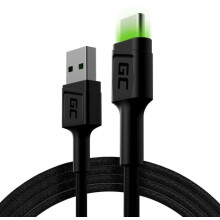 Green Cell KABGC06 USB cable 1.2 m USB A USB C Black